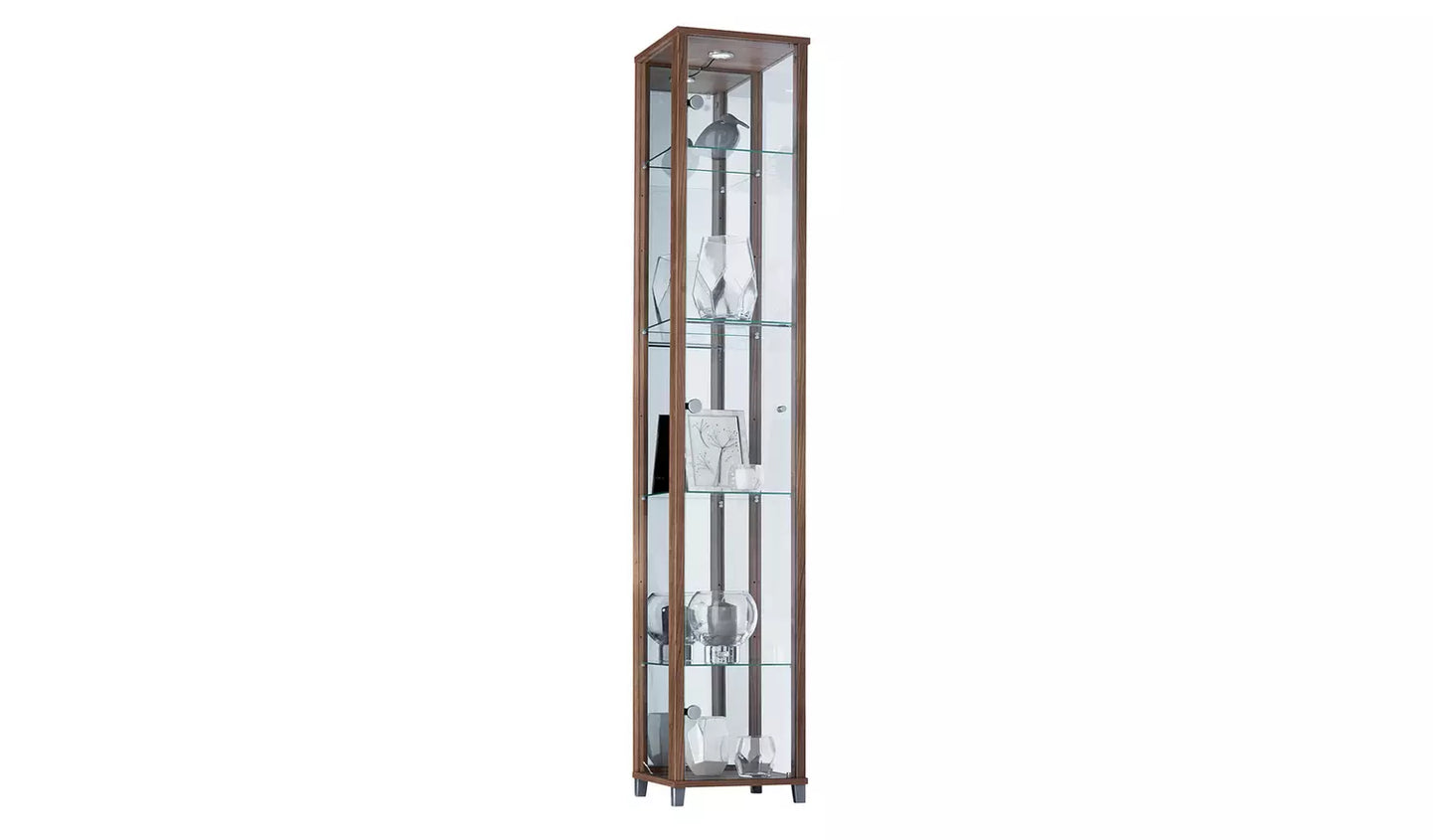 1 Glass Door Display Cabinet - Light Oak